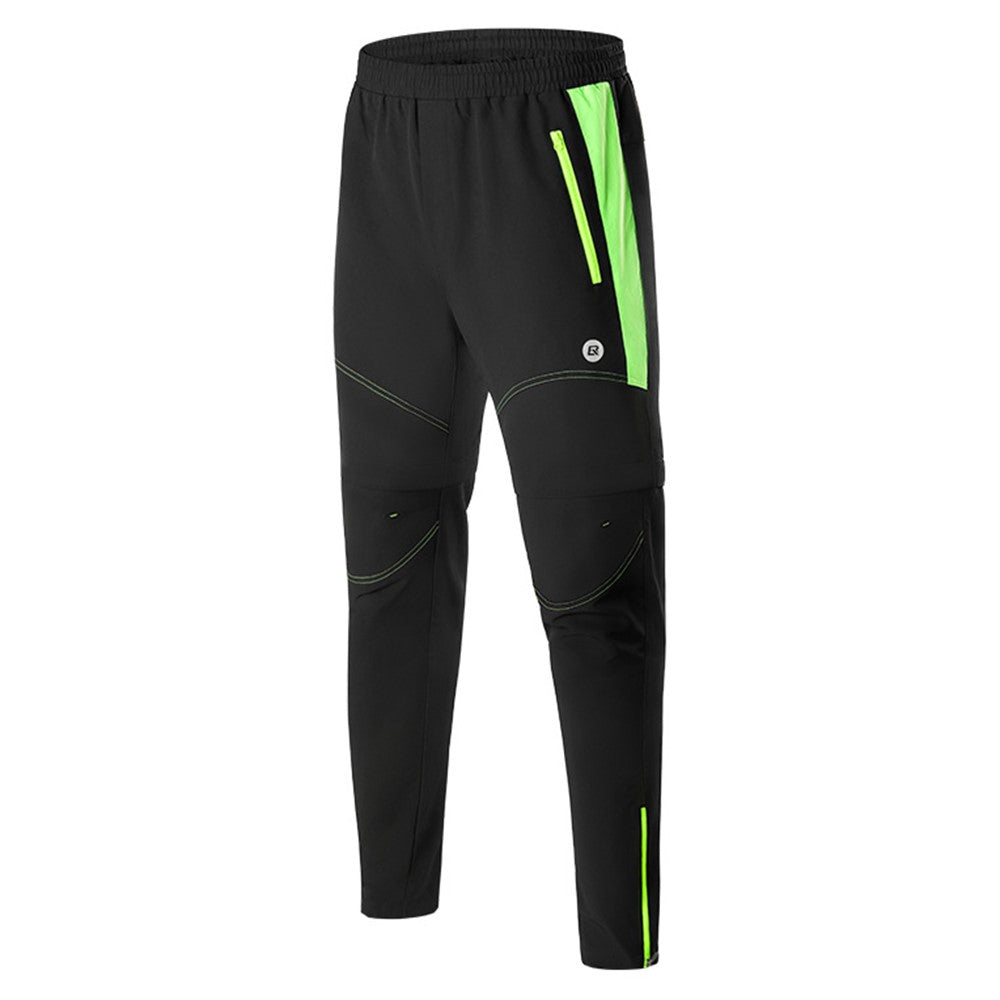 ROCKBROS YPK049 Men's Cycling Pants Convertible Zip Off Shorts Padded Protection Boxer Briefs
