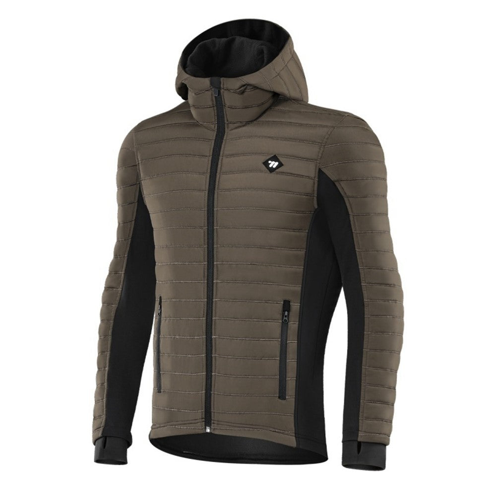 WEST BIKING YP0202335 Autumn Winter Keep Warm Windproof Cycling Coat High Collar Hood Jacket