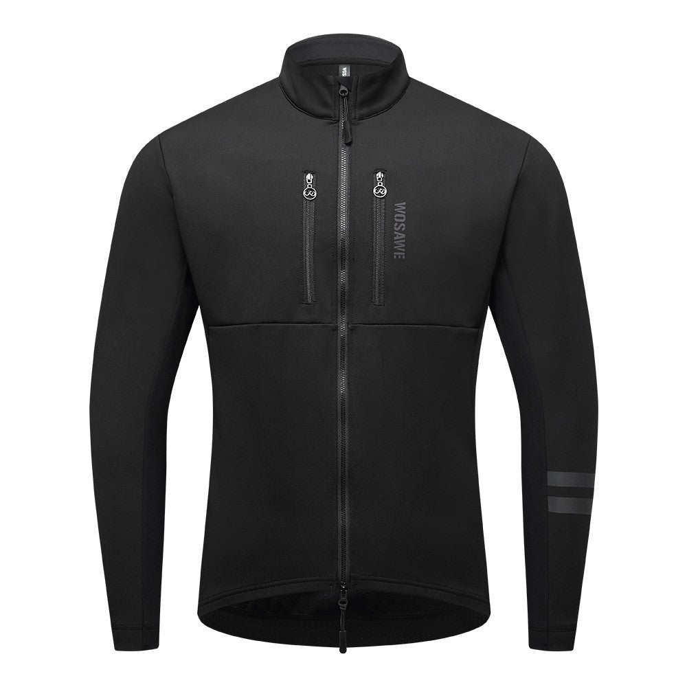 WOSAWE BE206 Autumn Winter Men Cycling Jacket Windproof Zipper Sports Coat