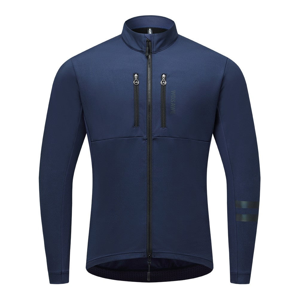 WOSAWE BE206 Autumn Winter Men Cycling Jacket Windproof Zipper Sports Coat