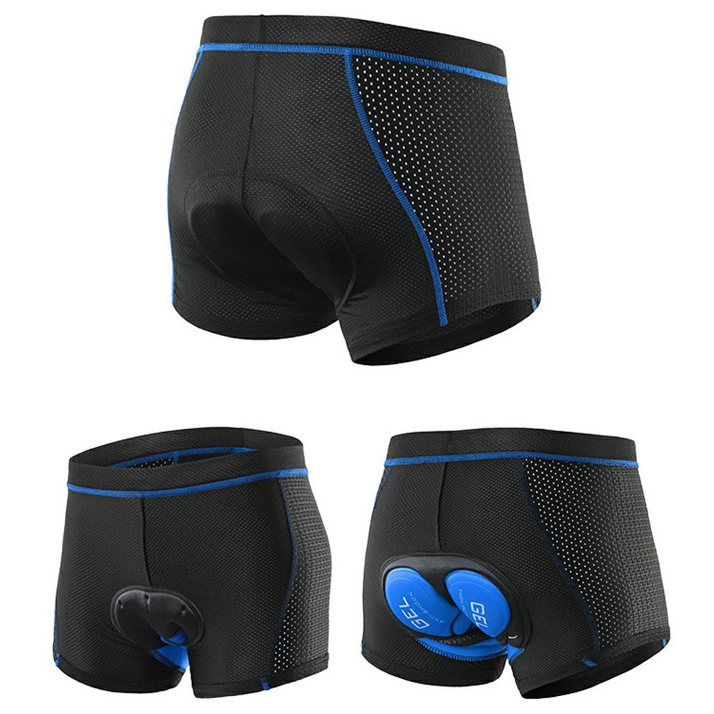 ARSUXEO 001C Outdoor Cycling Shorts Padded Breathable Quick Dry Bike Riding Boxer Briefs - Asian Size M European Size S