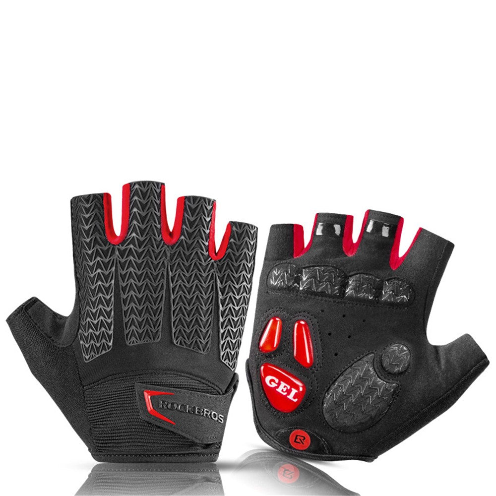 ROCKBROS S169B One Pair Half Finger Cycling Gloves Outdoor Breathable Gloves