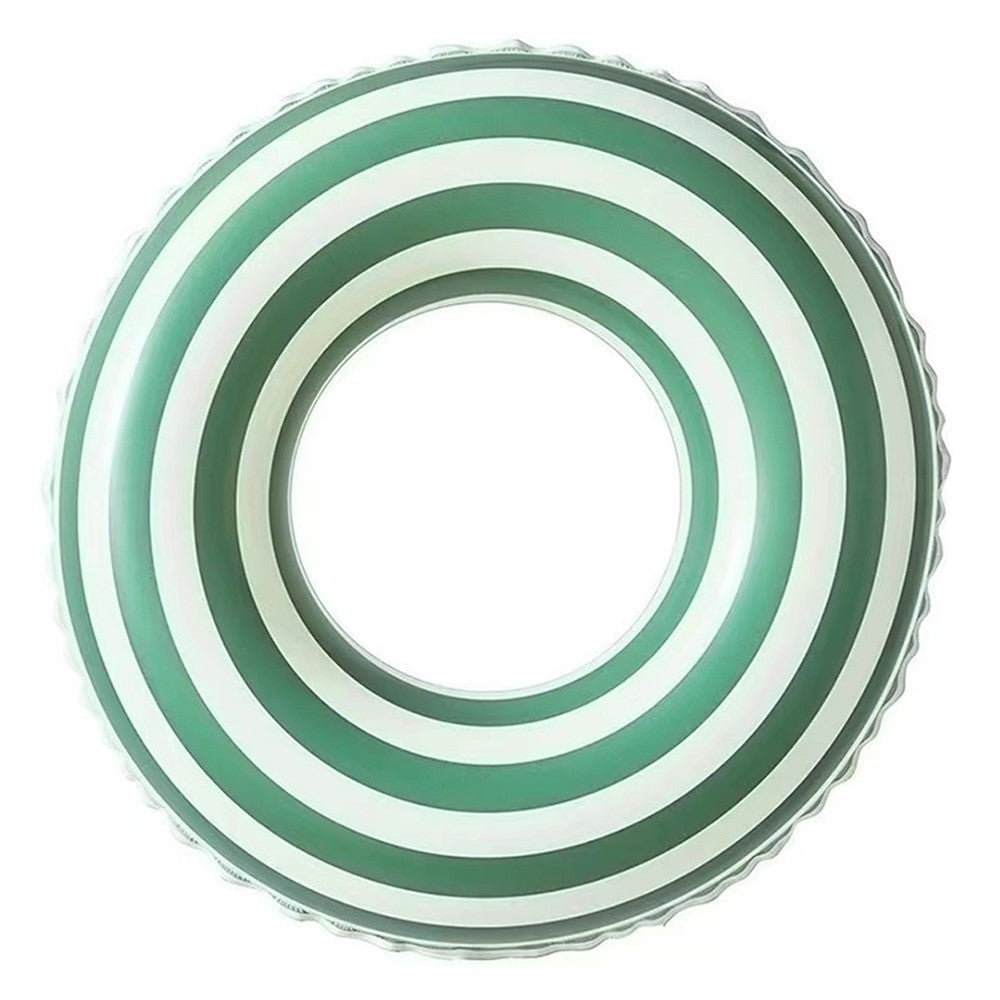 Size 60 Inflatable Retro Swim Ring Anti Flip Thickened PVC Pool Float Ring for Ages 2-4