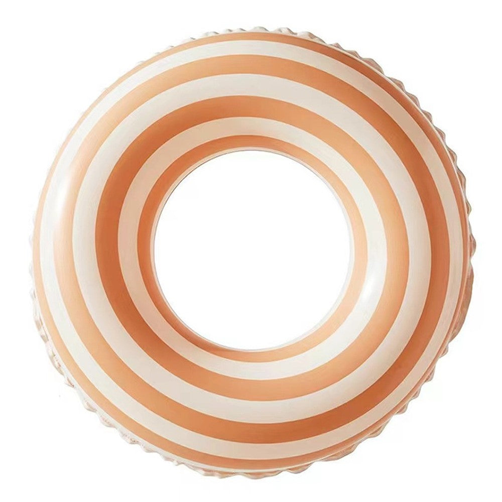 Size 90 Inflatable Retro Swim Ring Anti Flip Thickened PVC Pool Float Ring for Age 16 and Above