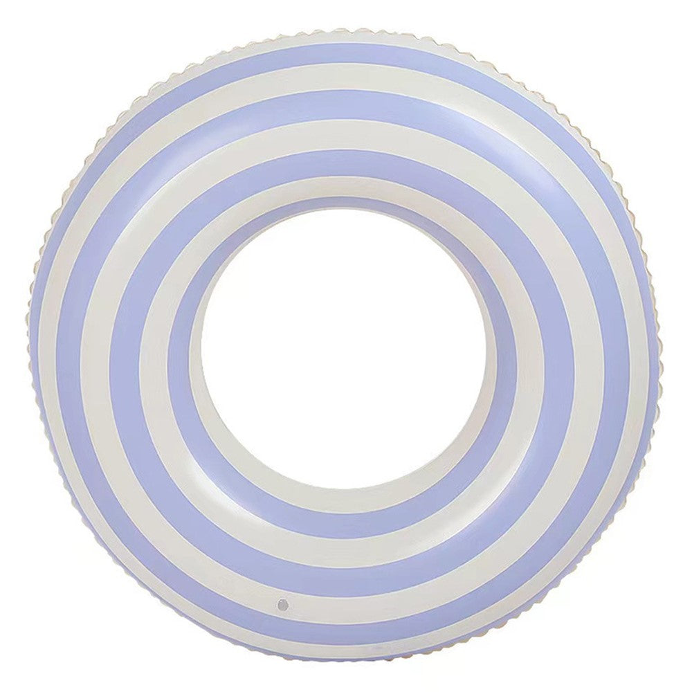 Size 90 Inflatable Retro Swim Ring Anti Flip Thickened PVC Pool Float Ring for Age 16 and Above