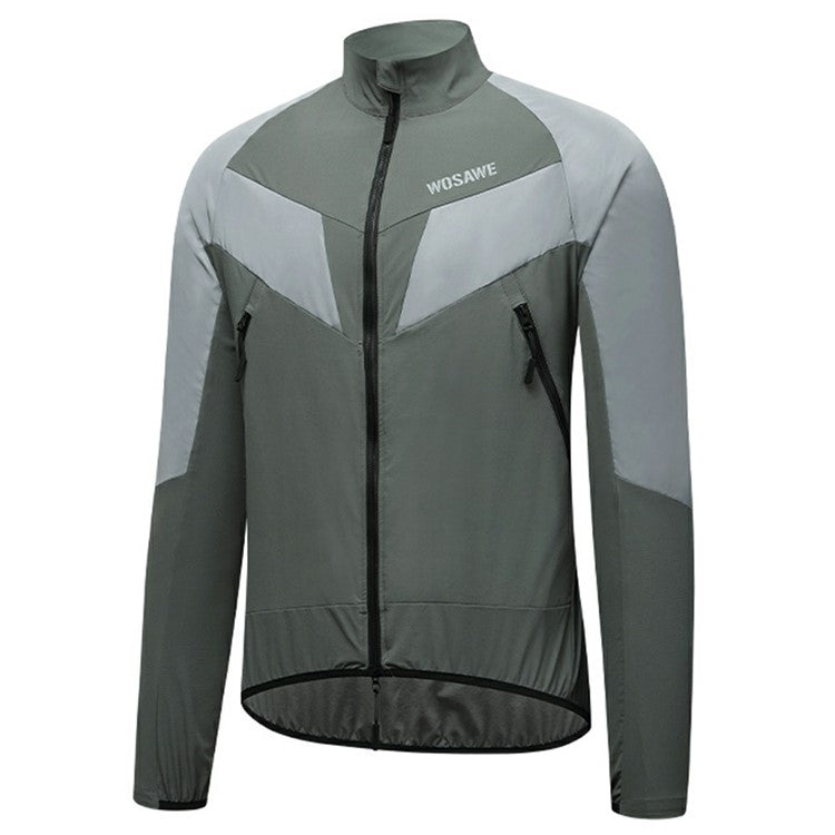 WOSAWE Spring Summer Cycling Jacket Bike Windproof Water Resistant Reflective Climbing Night Running Jacket, Asian 4XL / EU 3XL