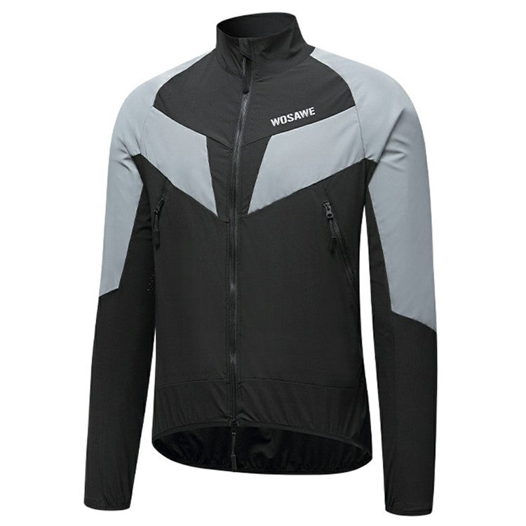 WOSAWE Spring Summer Cycling Jacket Bike Windproof Water Resistant Reflective Climbing Night Running Jacket, Asian 4XL / EU 3XL