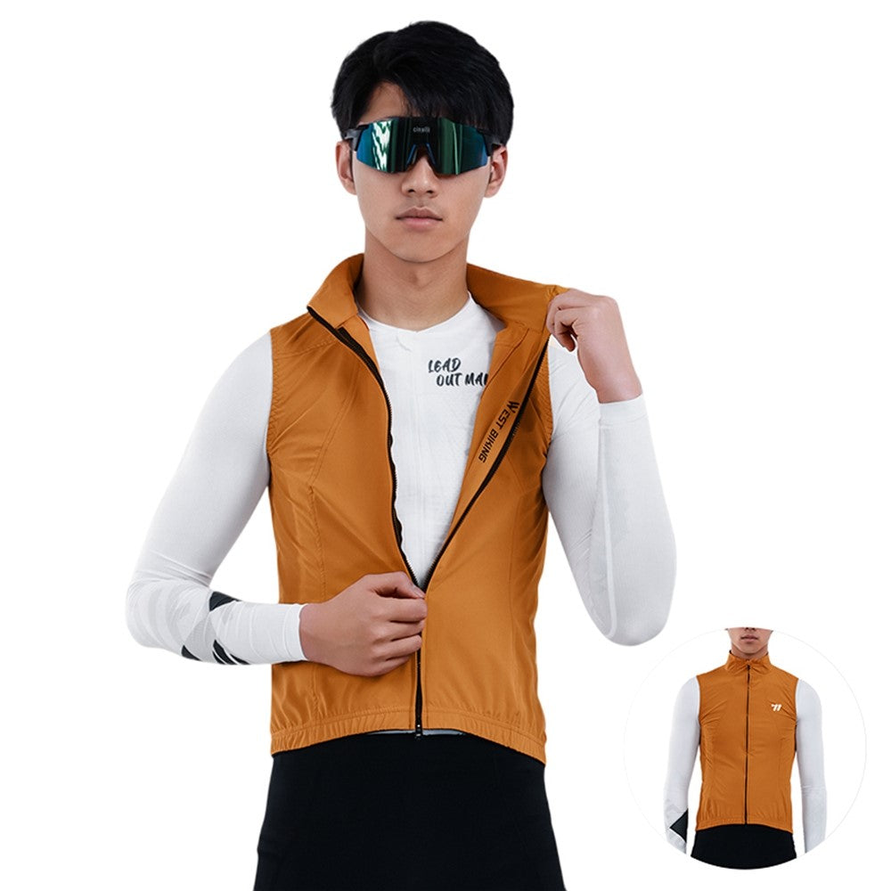 WEST BIKING YP0206179 Men Spring Summer Cycling Vest Windproof Sleeveless Jacket Road Bike Jersey