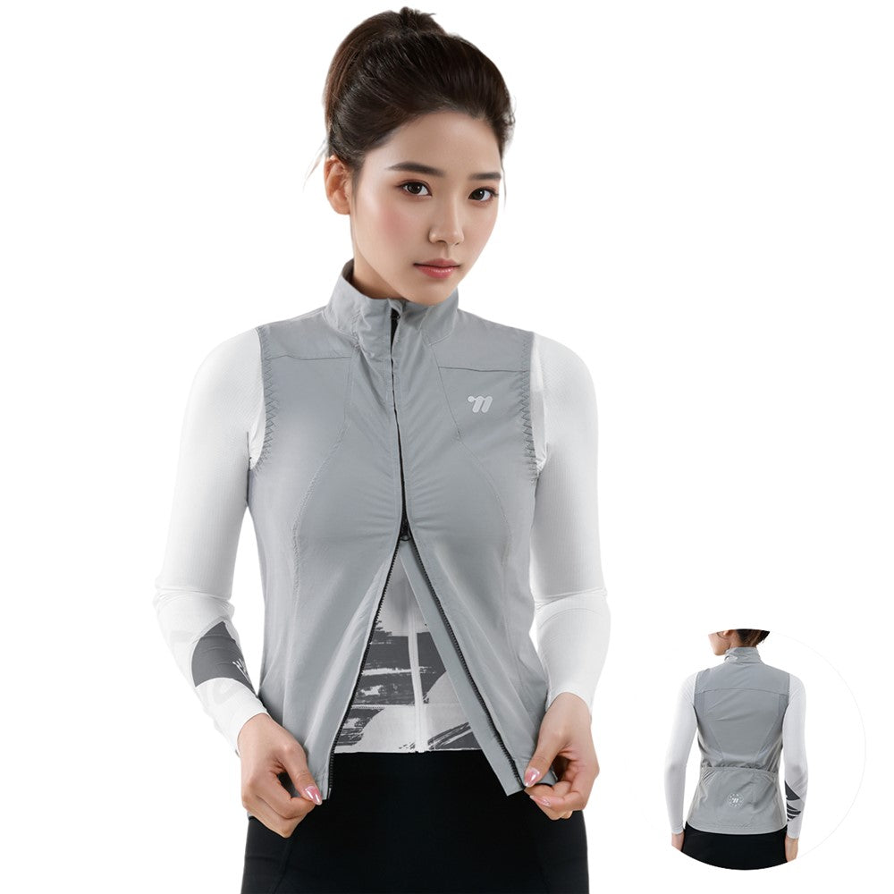 WEST BIKING YP0206179 Women Spring Summer Cycling Vest Windproof Sleeveless Jacket Road Bike Jersey