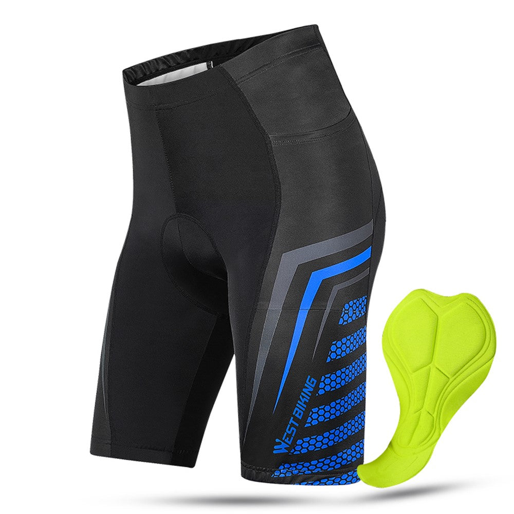 WEST BIKING Men's Cycling Shorts Thickened Shockproof 3D Pad MTB Road Bike Team Tights Summer Breathable Underwear Shorts