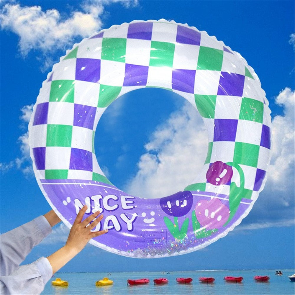 YX-001 10-15 Years Old Children Swimming Ring Inflatable Outdoor Pool PVC Float Swimming Ring No Handle