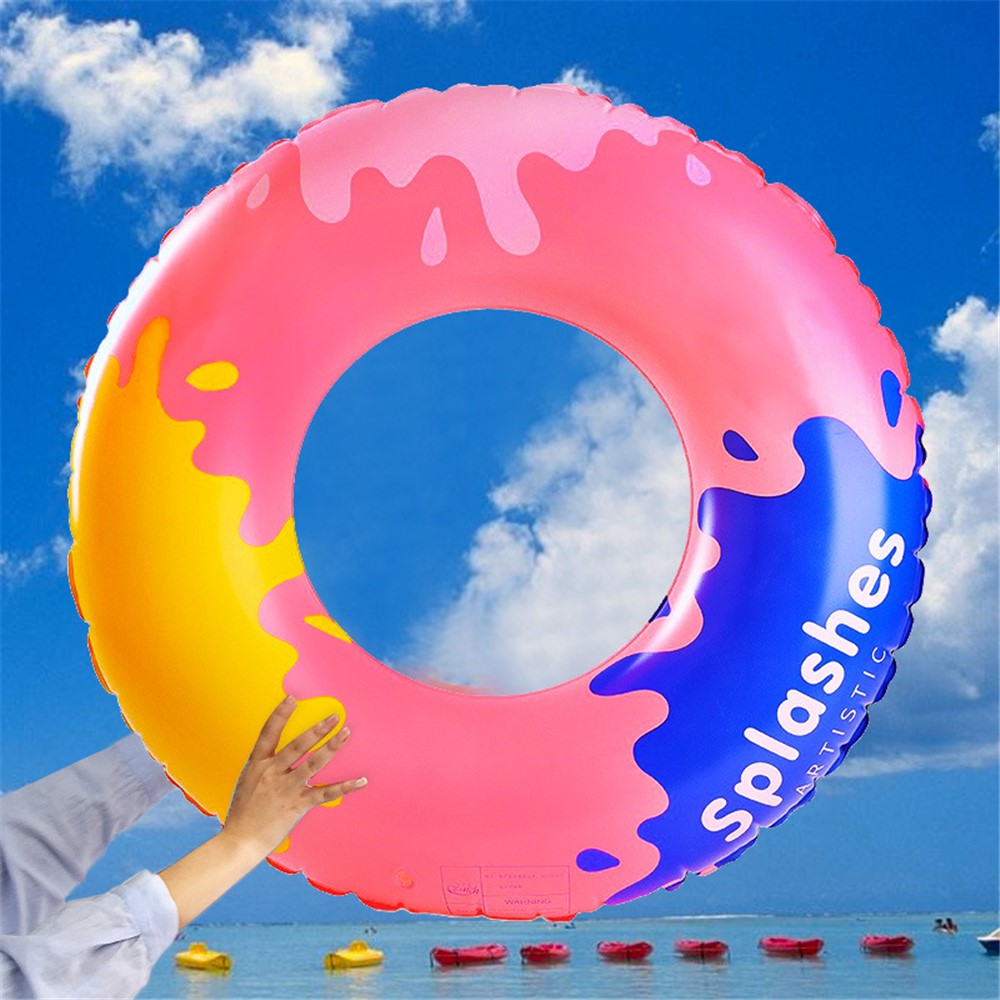 YX-001 10-15 Years Old Children Swimming Ring Inflatable Outdoor Pool PVC Float Swimming Ring No Handle