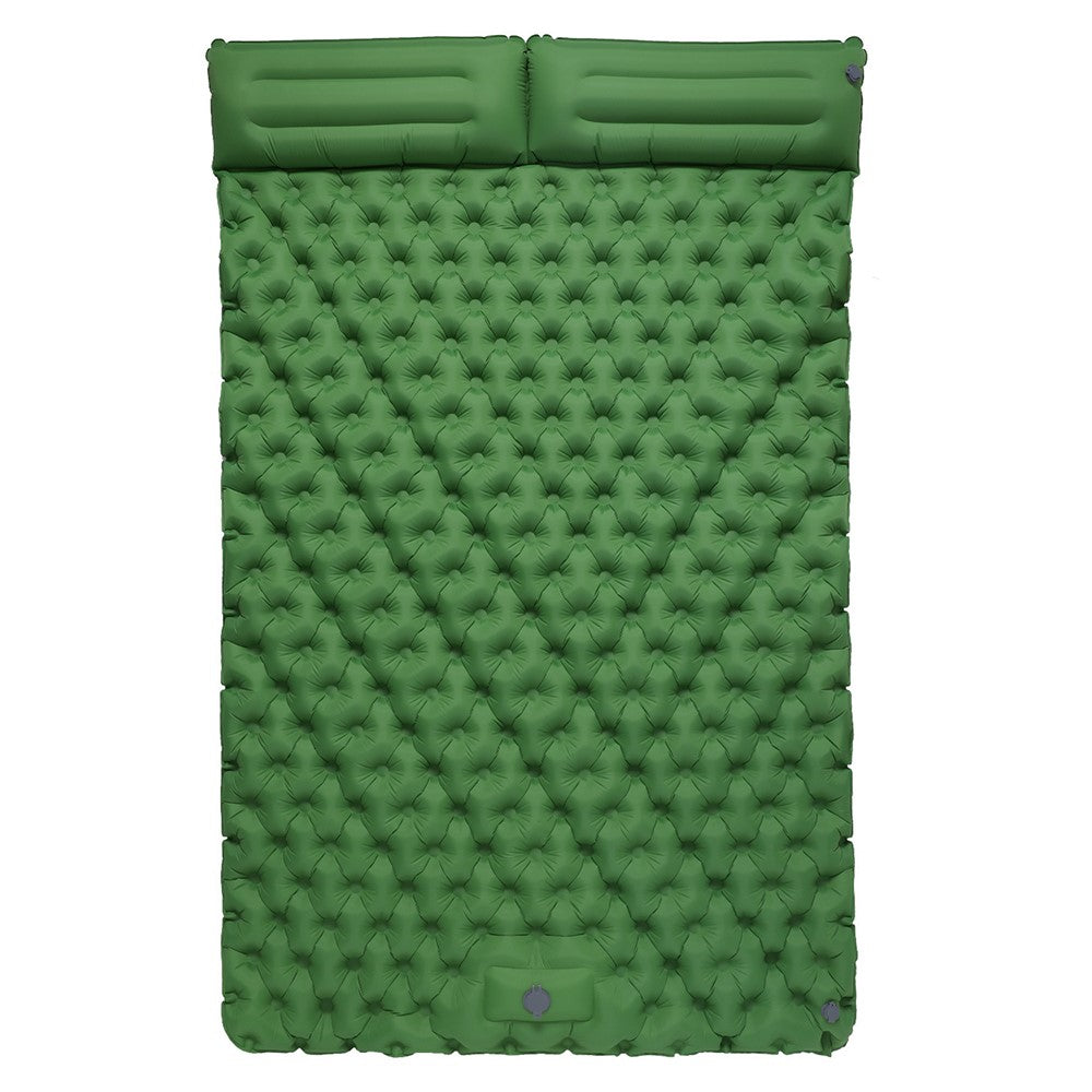 200x120CM Inflatable Sleeping Mat Built-in Foot Pump Compact Air Mattress with Pillow for Camping, Backpacking, Hiking