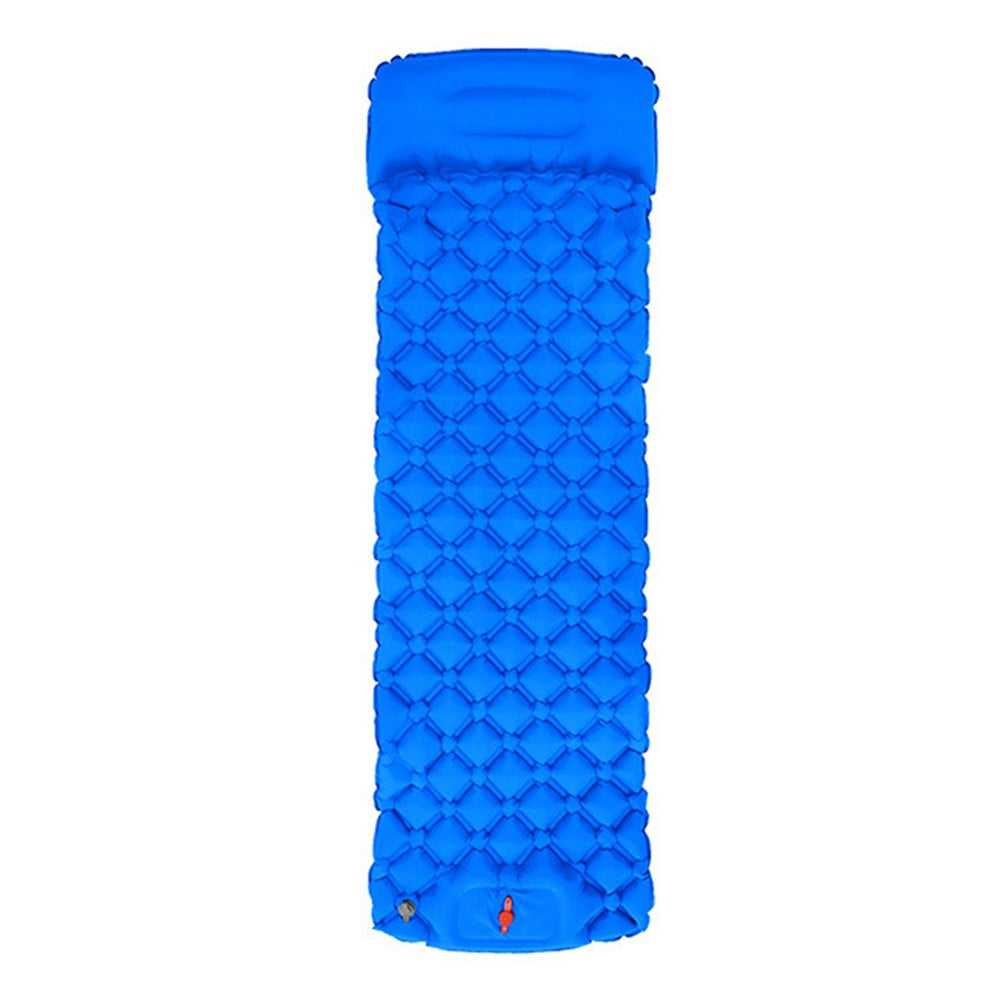 40D Nylon+TPU Moisture-proof Sleeping Mat Foot Press-type Inflation Air Mattress Camping Tent Pad