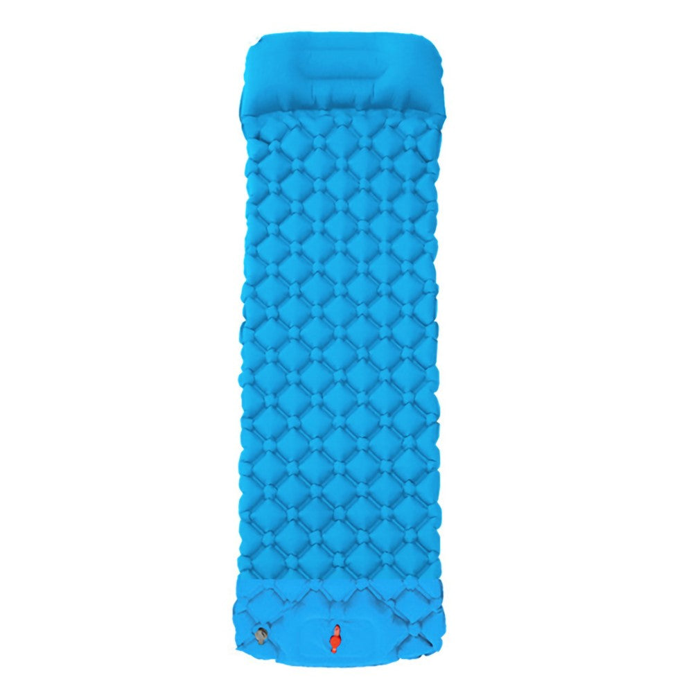 40D Nylon+TPU Moisture-proof Sleeping Mat Foot Press-type Inflation Air Mattress Camping Tent Pad
