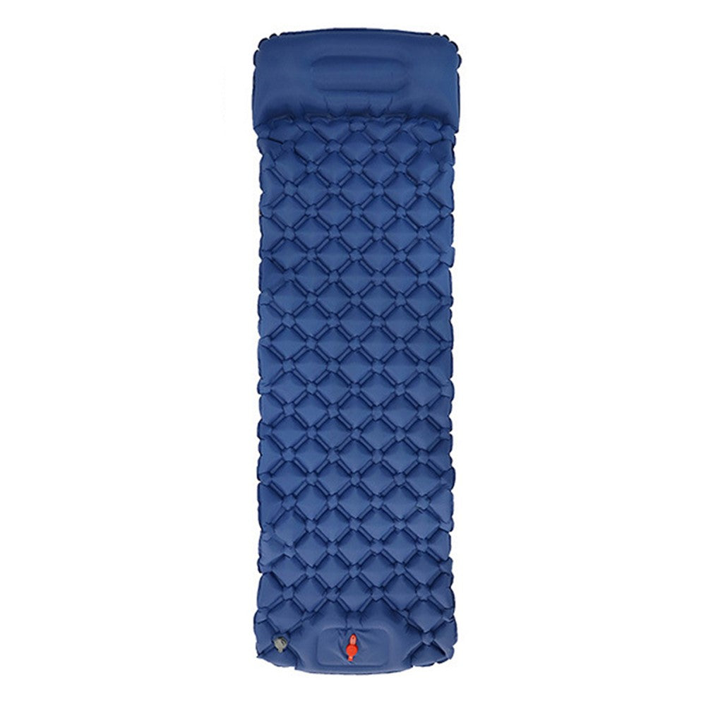 40D Nylon+TPU Moisture-proof Sleeping Mat Foot Press-type Inflation Air Mattress Camping Tent Pad
