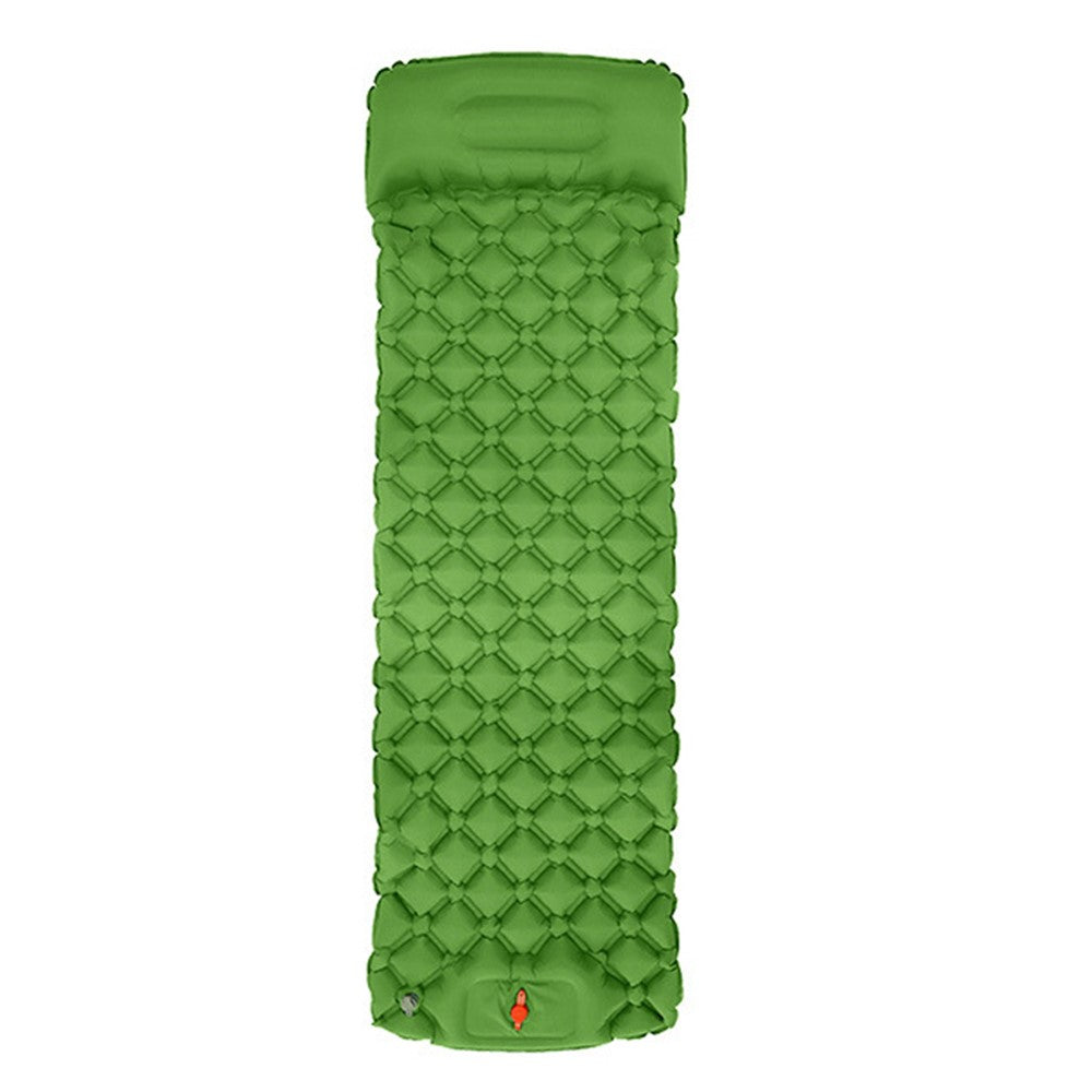 40D Nylon+TPU Moisture-proof Sleeping Mat Foot Press-type Inflation Air Mattress Camping Tent Pad