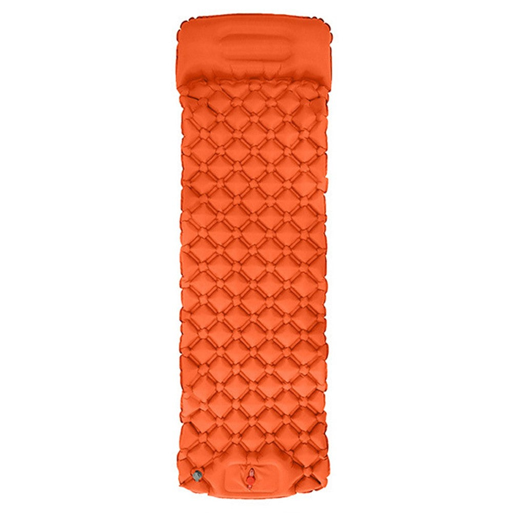 40D Nylon+TPU Moisture-proof Sleeping Mat Foot Press-type Inflation Air Mattress Camping Tent Pad