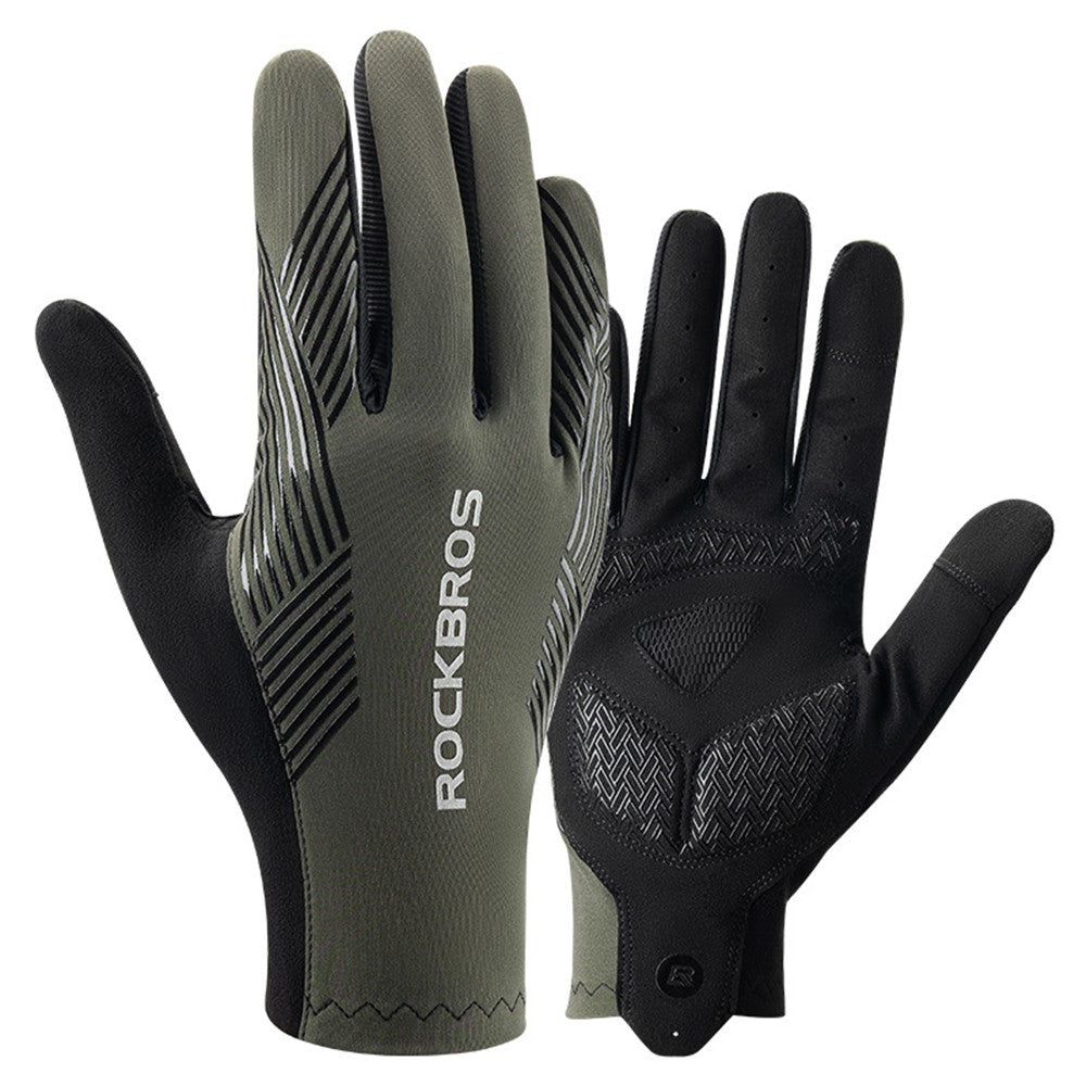 ROCKBROS S310 Cycling Gloves Touch Screen Bike Full Finger Gloves Non-slip SBR MTB Bicycle Gloves