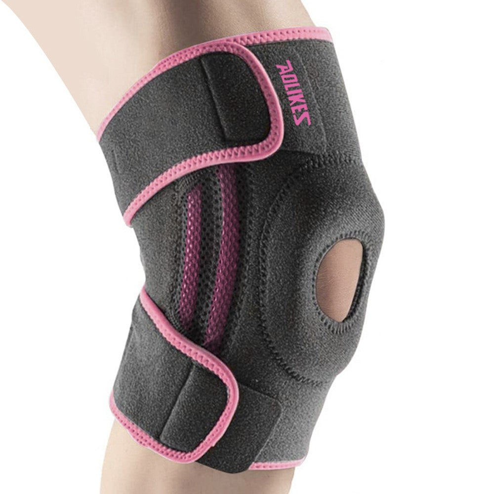 AOLIKES 7613 1Pc Sports Knee Pad Running Basketball Fitness Shock Absorption Knee Guard