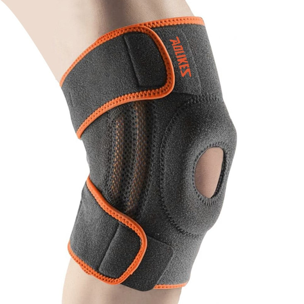 AOLIKES 7613 1Pc Sports Knee Pad Running Basketball Fitness Shock Absorption Knee Guard