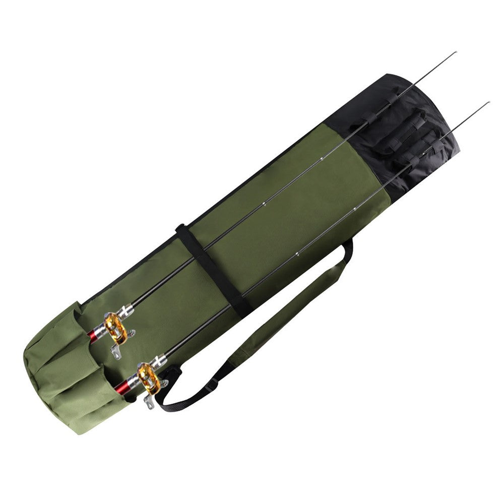 KG0007 Cylindrical Fishing Pole Holder Bag 600D Oxford Cloth Portable Fishing Rod Organizer Bag