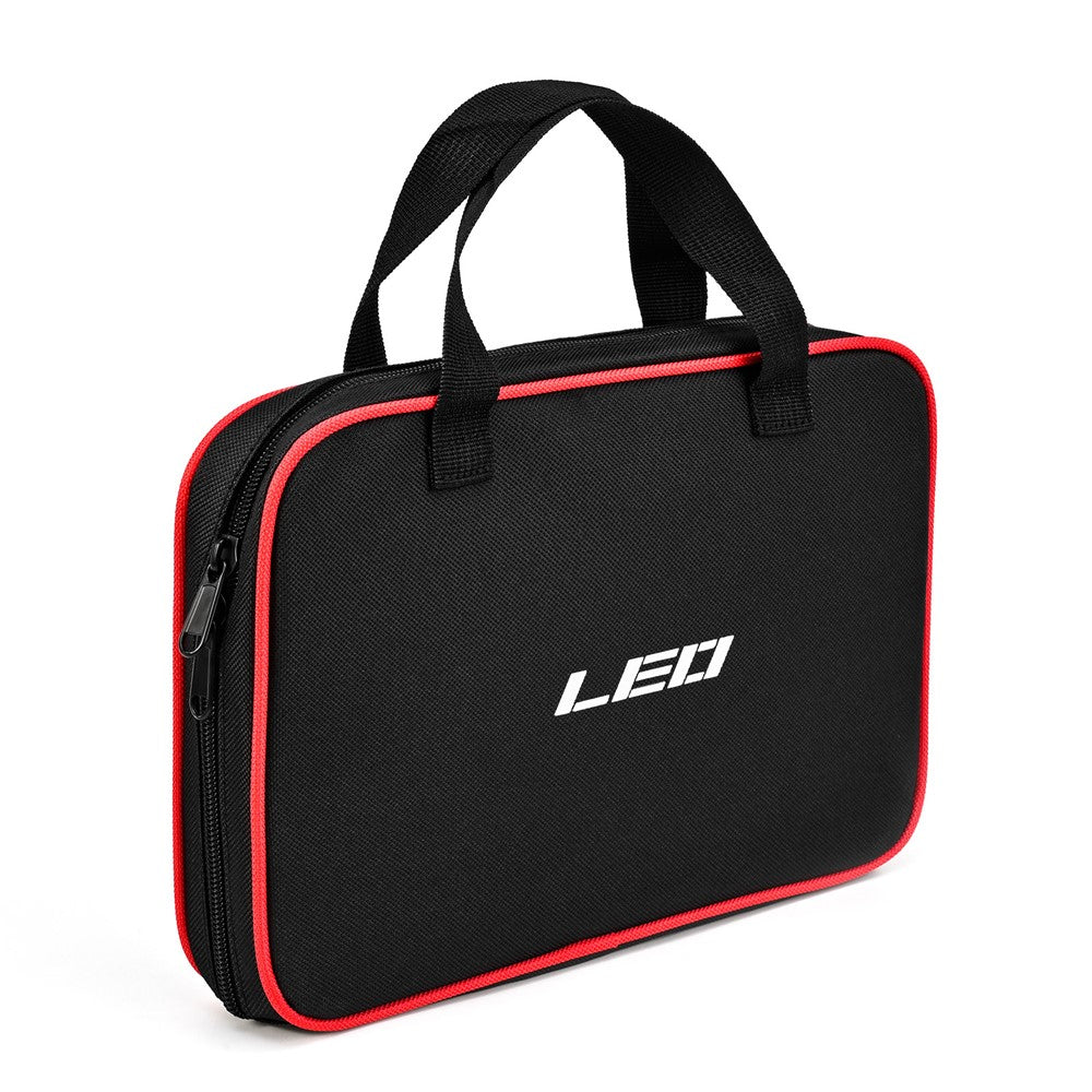 LEO 28256 20-Grid Polyester+PP Squid Hook Storage Bag Fishing Lures Soft Bait Storage Case