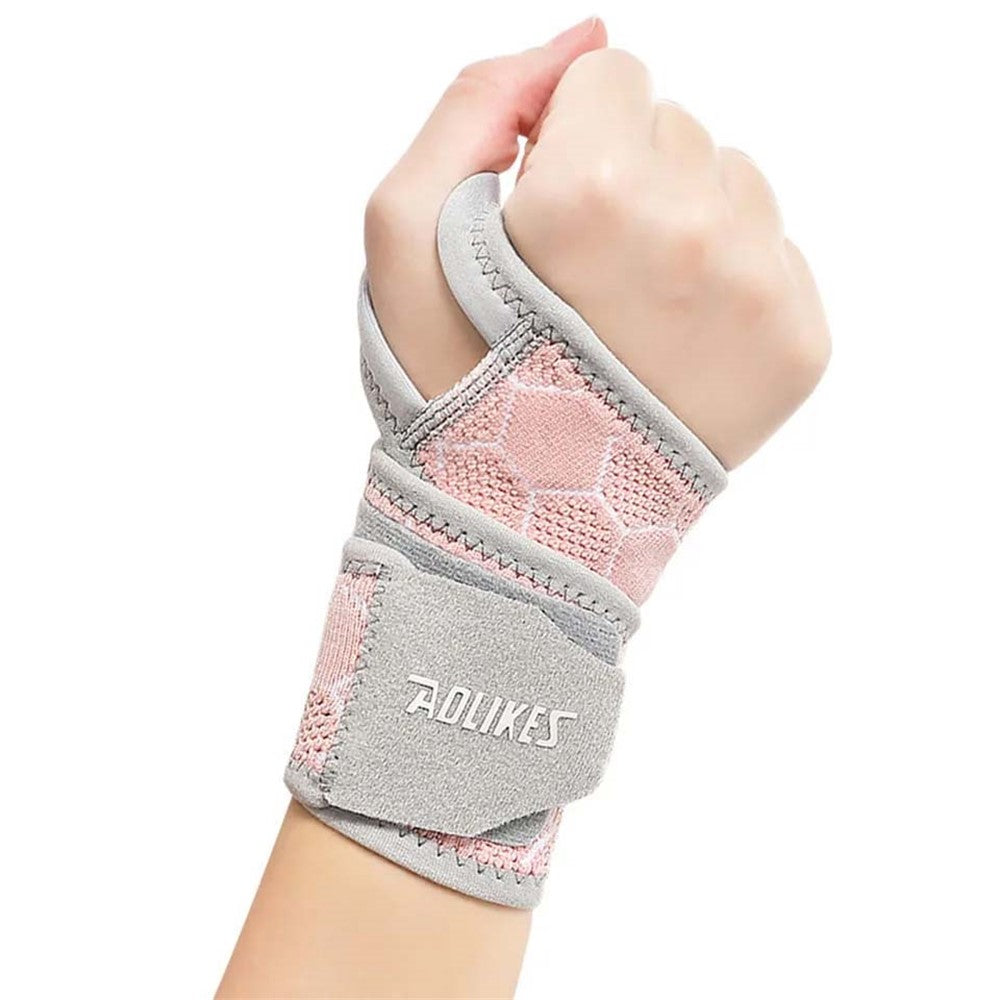 AOLIKES 8001 1Pc Sports Compression Wristband Knitted Bandage Fitness Wrap Wrist Strap