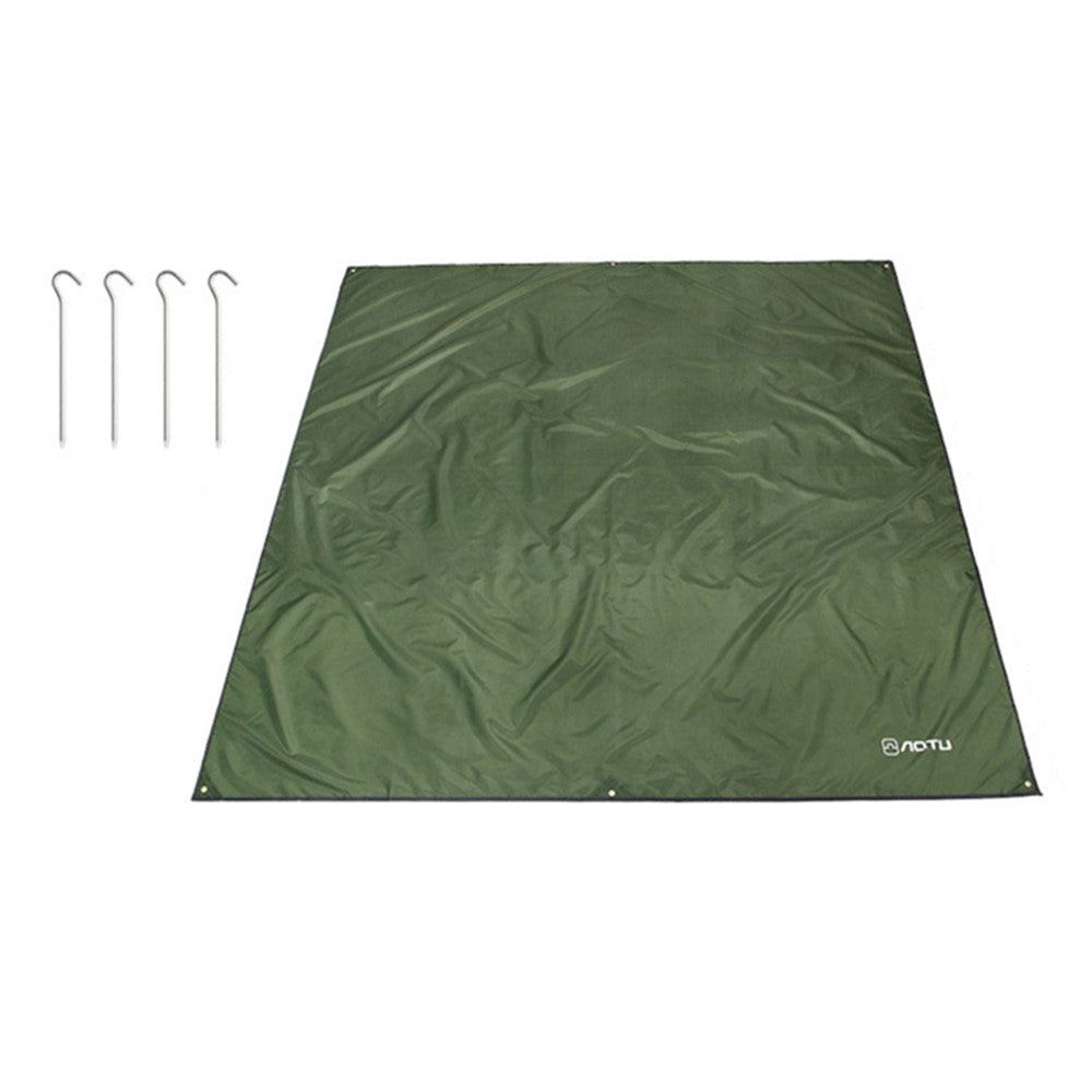 AOTU 220x150cm Portable Moisture-proof Picnic Mat 420D Oxford Cloth Camping Lawn Mat Carpet with Ground Nail