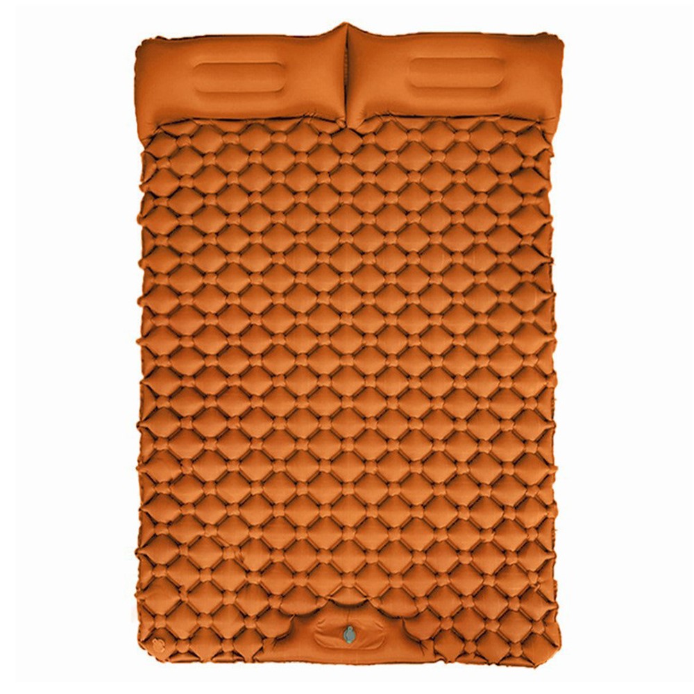 GM-SR01 Double Sleeping Mat 190x122cm Inflatable Camping Mattress Built-in Pump with Pillows