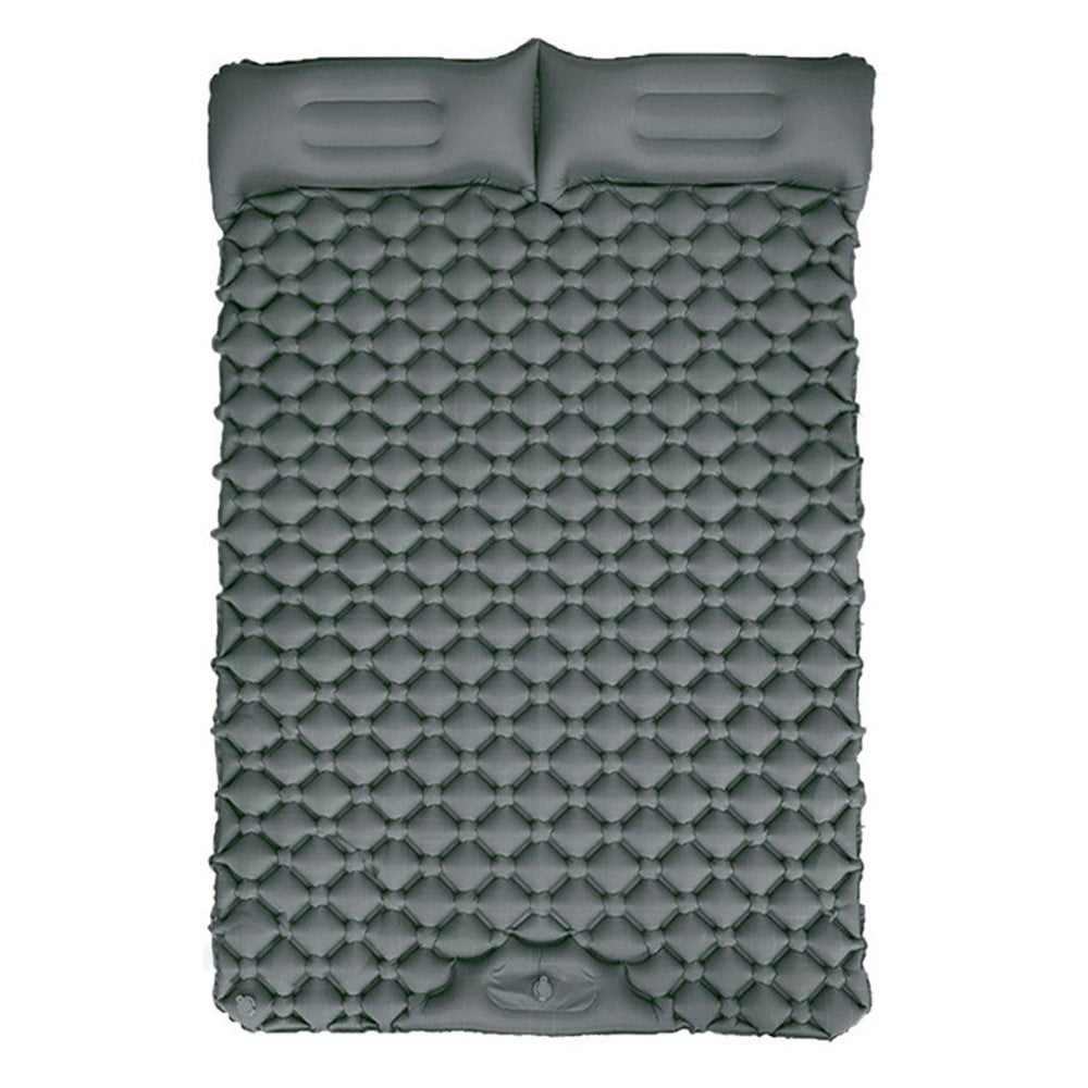 GM-SR01 Double Sleeping Mat 190x122cm Inflatable Camping Mattress Built-in Pump with Pillows