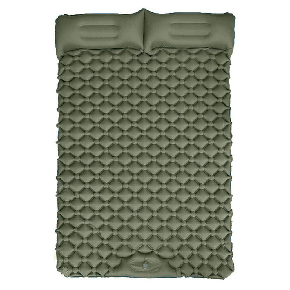 GM-SR01 Double Sleeping Mat 190x122cm Inflatable Camping Mattress Built-in Pump with Pillows