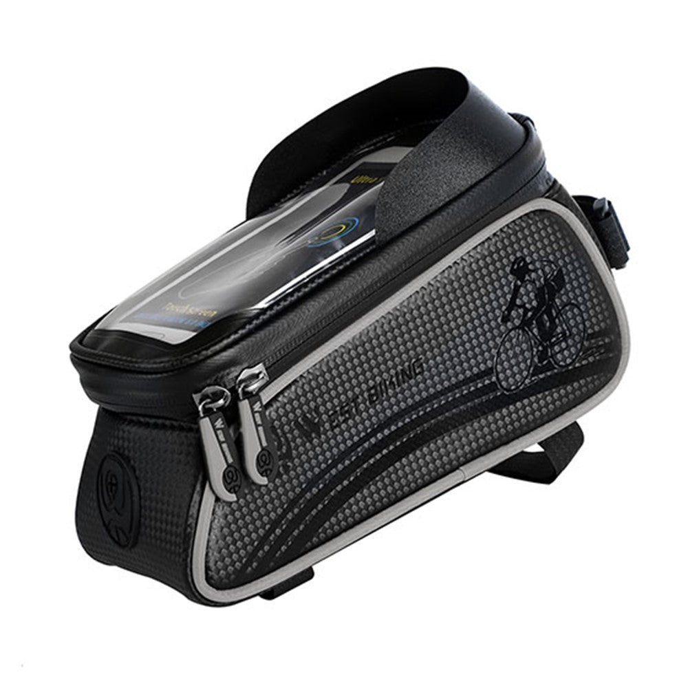 WEST BIKING Waterproof Bicycle Phone Bag Bike Front Bag Pannier with Touch Screen Shield