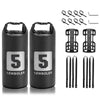 NEWBOLER 2 Bike Front Fork Pannier Bags 5L + 2 Front Fork Racks + 4 Adjustable Straps + 8 Fixing Straps