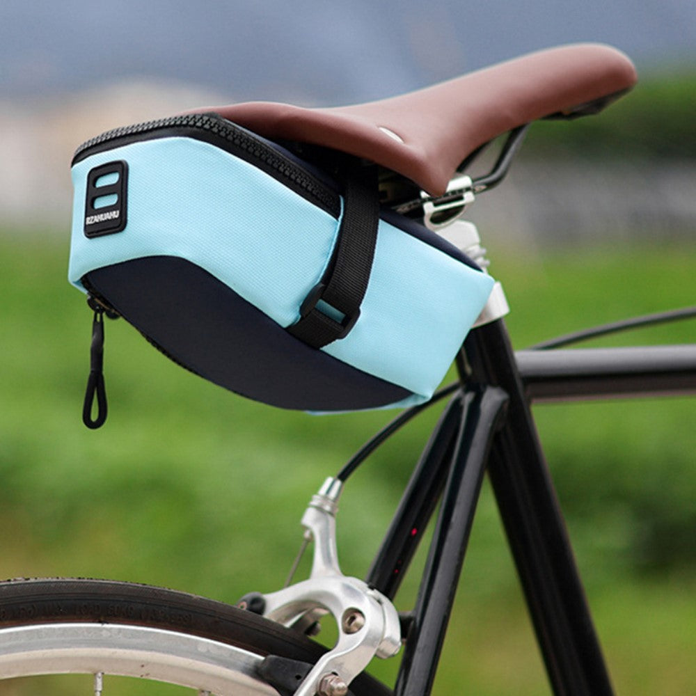 RZAHUAHU Bike Saddle Bag Capacity Expandable 900D Fabric Bicycle Storage Bag
