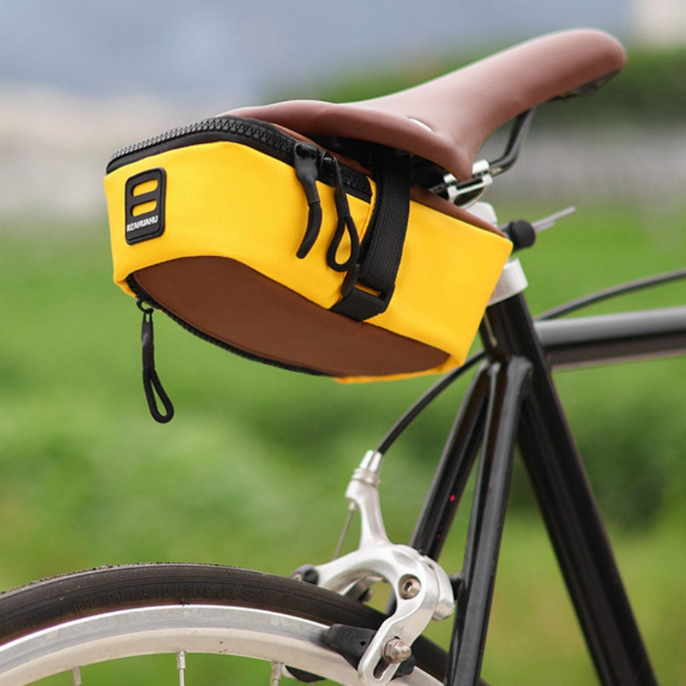 RZAHUAHU Bike Saddle Bag Capacity Expandable 900D Fabric Bicycle Storage Bag