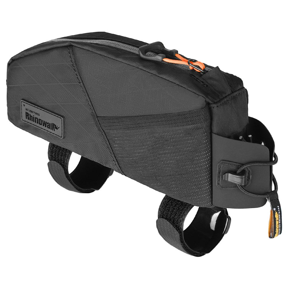 RHINOWALK BHD0014YE Bicycle Top Tube Bag Bike Front Beam Nylon Storage Bag, Support Screw / Strap Installation
