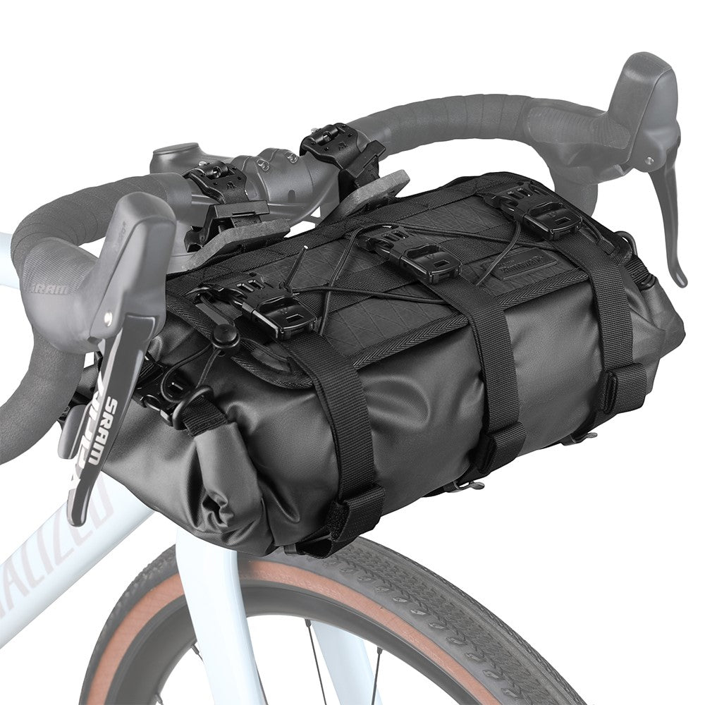 RHINOWALK Wilderness Series 8L Bike Handlebar Bag Waterproof 420D Nylon Bicycle Dry Bag