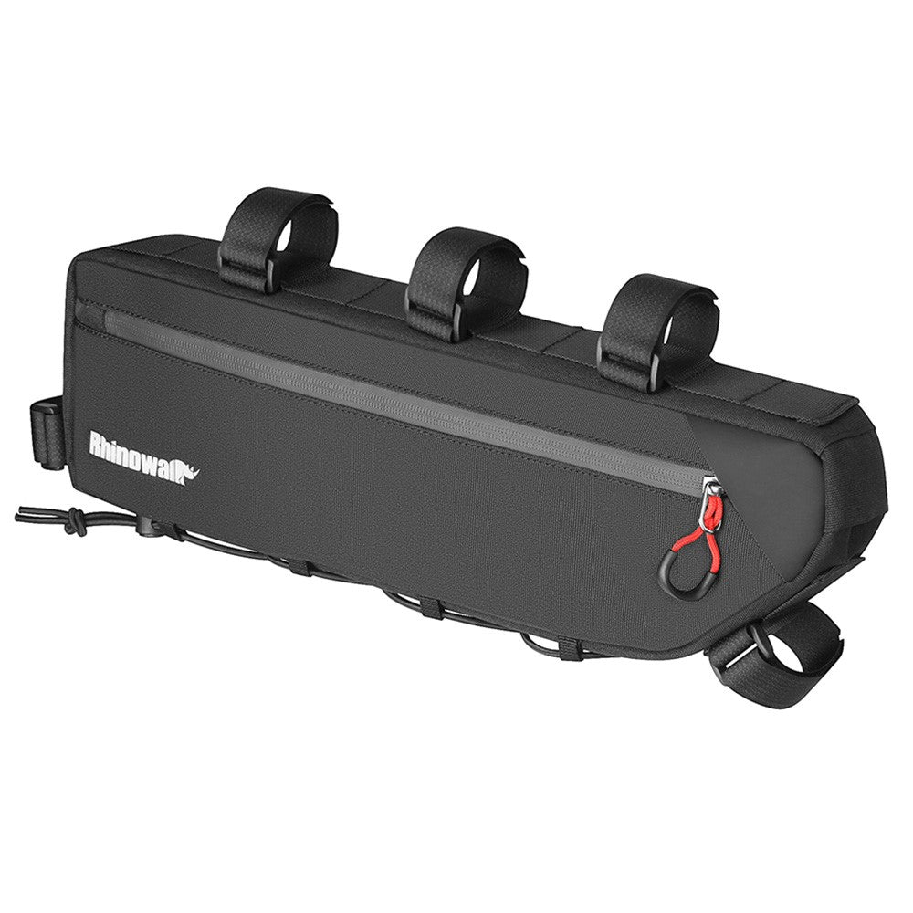 RHINOWALK X24658 2.7L Bike Frame Bag Waterproof Bicycle Under Tube Triangle Bag, Size L: 42x6x12cm