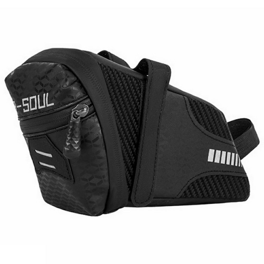 B-SOUL Multifunction Road Bike Seat Bag Reflective Folding Bicycle Saddle Pack