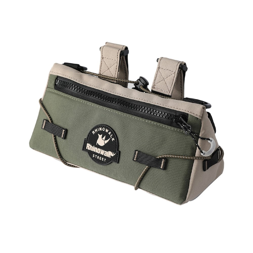RHINOWALK BCT0202 For Folding Bicycle Handlebar Bag Waterproof Nylon Bike Front Bag with Shoulder Strap