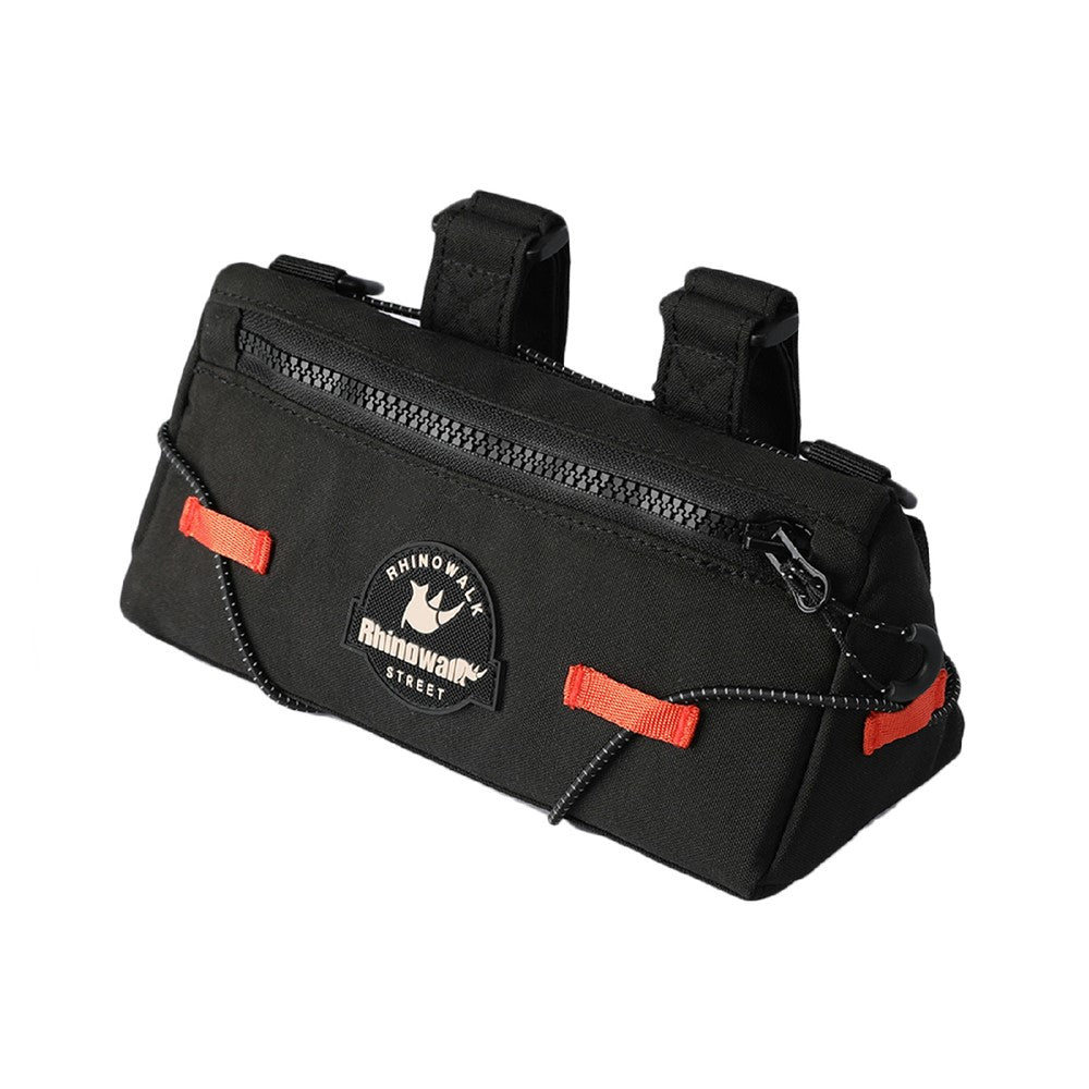 RHINOWALK BCT0202 For Folding Bicycle Handlebar Bag Waterproof Nylon Bike Front Bag with Shoulder Strap
