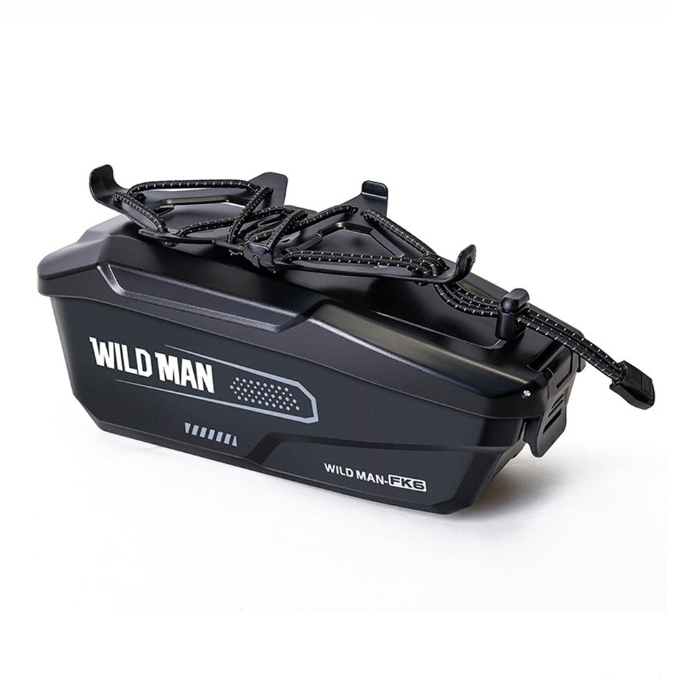 WILD MAN FK6 1L Bike Frame Bag Quick Release PC Shell Front Tube Bag with Elastic Strap Phone Holder