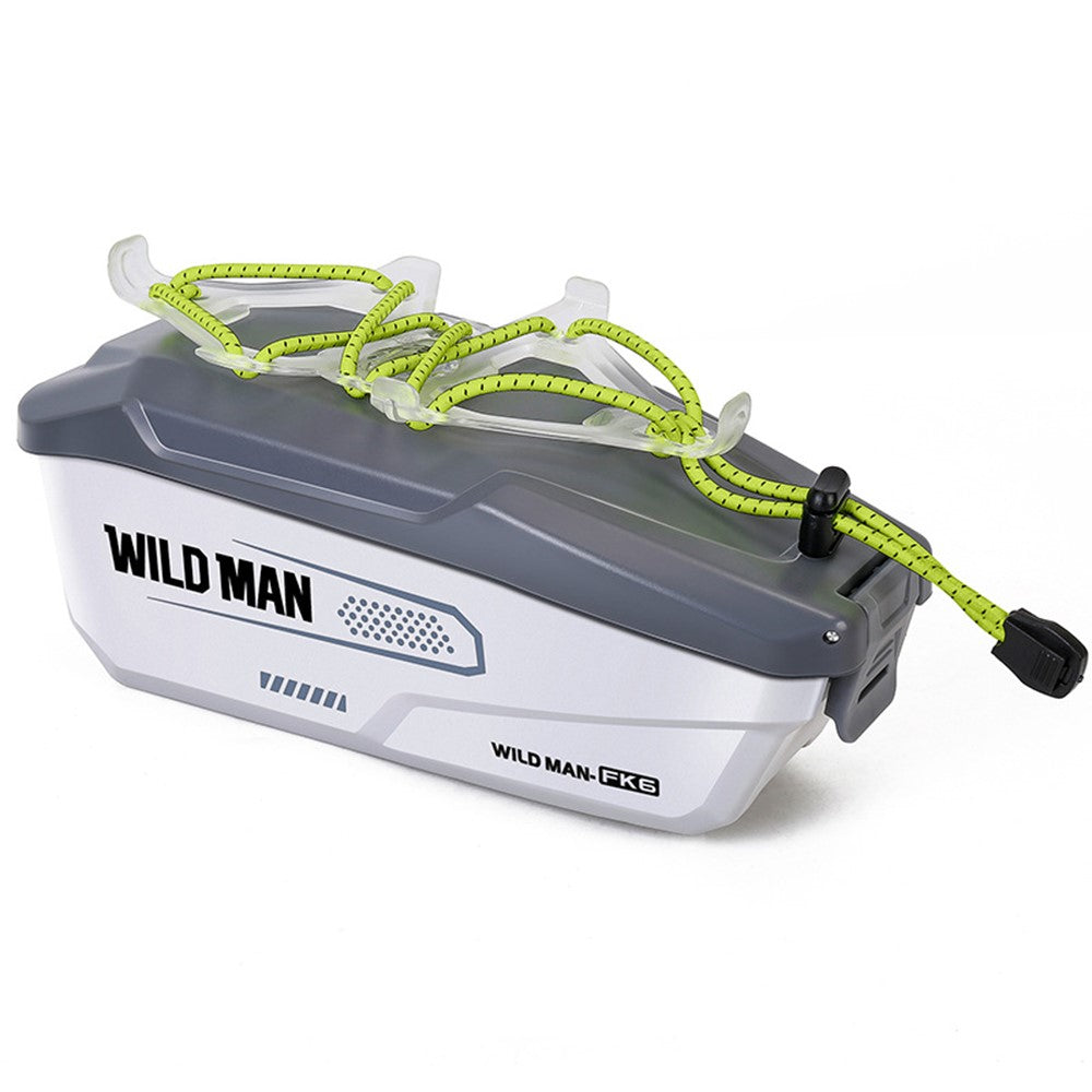WILD MAN FK6 1L Bike Frame Bag Quick Release PC Shell Front Tube Bag with Elastic Strap Phone Holder