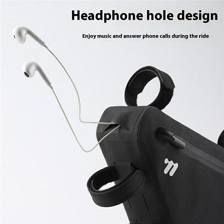 WEST BIKING YP0707402 Bicycle Front Frame Triangle Bag Waterproof Mountain Bike Cycling Storage Pouch