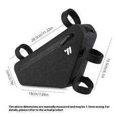 WEST BIKING YP0707402 Bicycle Front Frame Triangle Bag Waterproof Mountain Bike Cycling Storage Pouch
