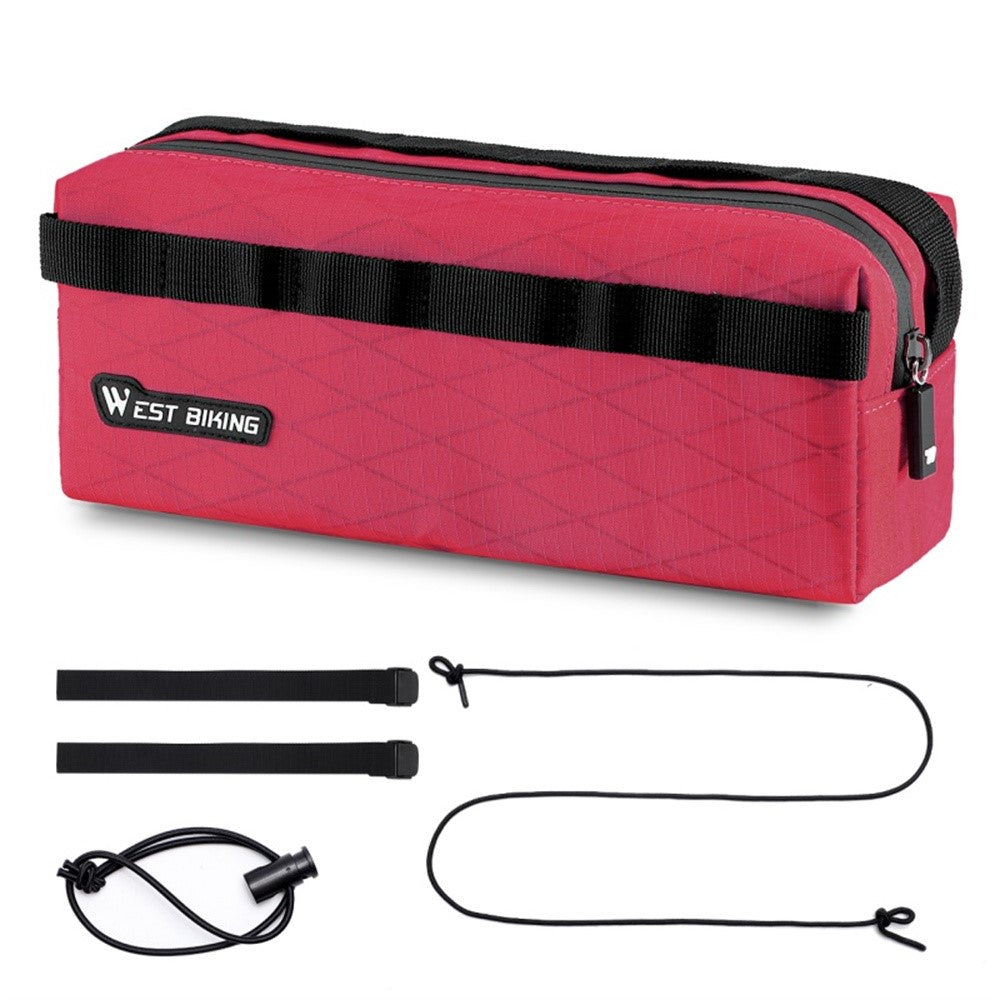WEST BIKING YP0707408 2L Bicycle Handlebar Bag MTB Road Bike Front Frame Storage Pouch Crossbody Bag