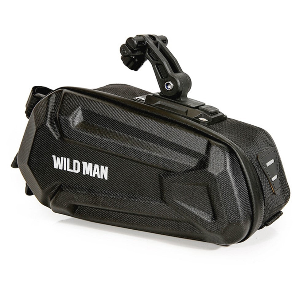 WILD MAN XT7 1.2L Bike Saddle Bag Under Seat Bicycle Bag EVA PU Cycling Storage Pouch for MTB, Road Bike