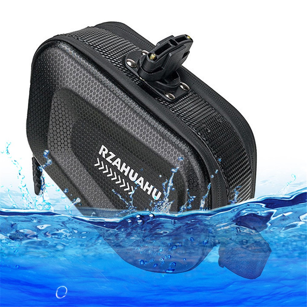 RZAHUAHU 2L Bicycle Saddle Bag Waterproof Hard Shell Bike Under Seat Bag