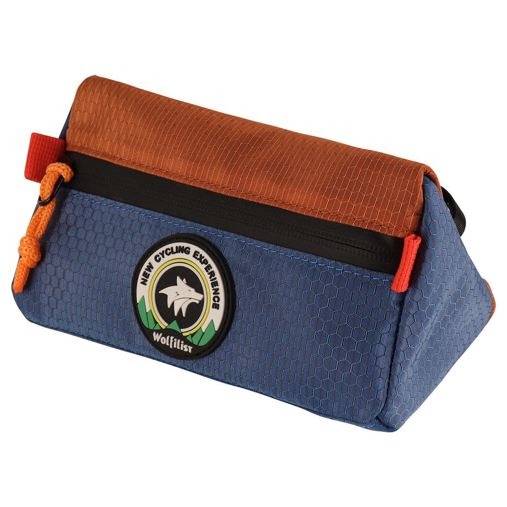 WOLFILIST MTB Bicycle Handlebar Bag Water Repellent Triangle Bike Front Storage Bag